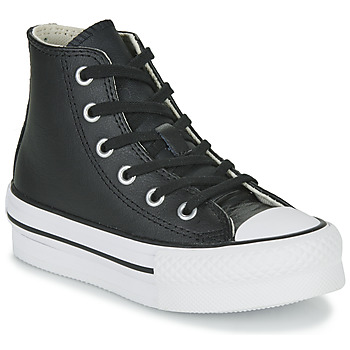 Shoes Children High top trainers Converse Chuck Taylor All Star Eva Lift Leather Foundation Hi Black