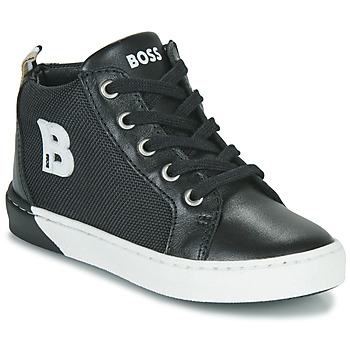 Shoes Boy High top trainers BOSS J09181 Black