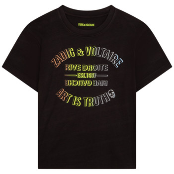 Clothing Boy short-sleeved t-shirts Zadig & Voltaire X25332-09B Black
