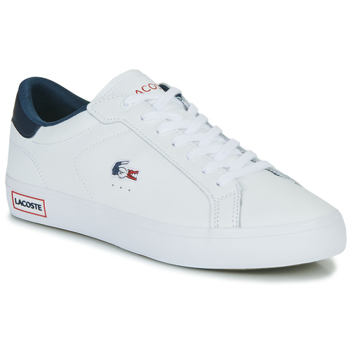 POWERCOURT White / Blue / Red - Free delivery | Spartoo NET ! - Shoes Low top trainers Men USD/$116.50