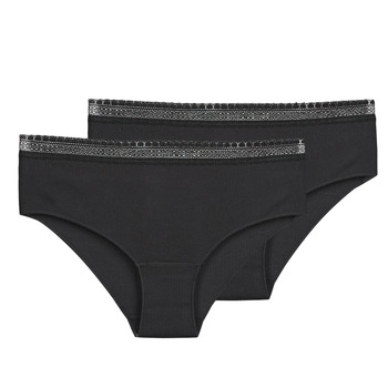 Underwear Women Knickers/panties Sloggi  GO RIBBED X2 Black