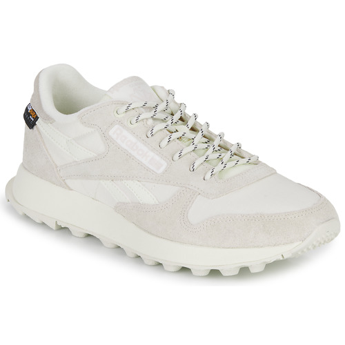 Reebok Classic CLASSIC LEATHER Beige / White - Free delivery | Spartoo NET  ! - Shoes Low top trainers USD/$87.20
