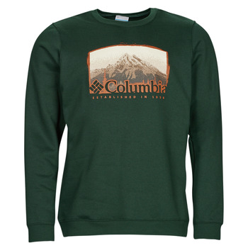 Clothing Men sweaters Columbia Hart Mountain  Graphic Crew Green