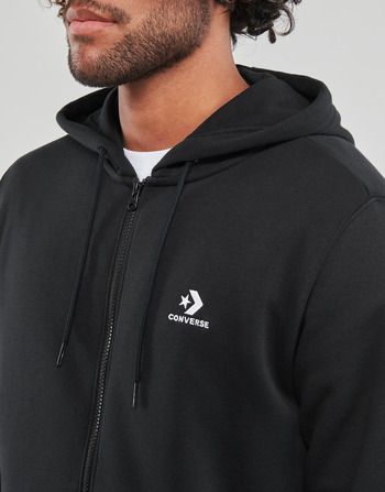 Converse GO-TO EMBROIDERED STAR CHEVRON FULL-ZIP HOODIE Black