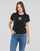 Clothing Women short-sleeved t-shirts Converse CHUCK CRYSTAL ENERGY REGULAR TEE Converse /  black