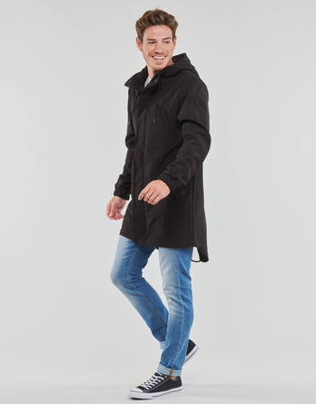Only & Sons  ONSHALL HOOD SOFTSHELL PARKA Black