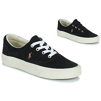 Shoes Low top trainers Polo Ralph Lauren KEATON-PONY-SNEAKERS-LOW TOP LACE Black