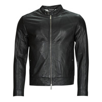 Clothing Men Leather jackets / Imitation le Selected SLHARCHIVE CLASSIC LEATHER Black