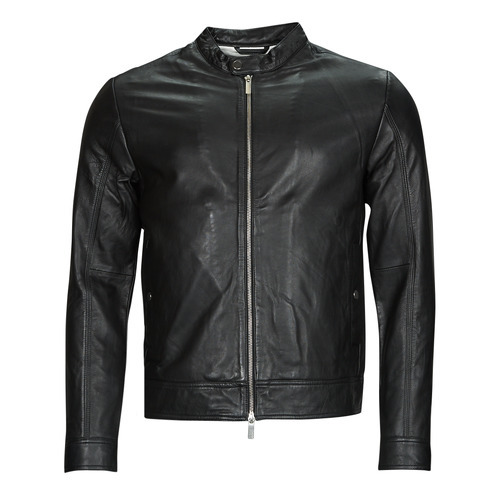 material Men Leather jackets / Imitation le Selected SLHARCHIVE CLASSIC LEATHER Black
