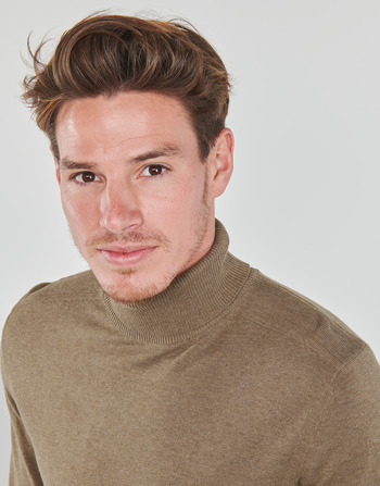 Selected SLHBERG ROLL NECK Beige