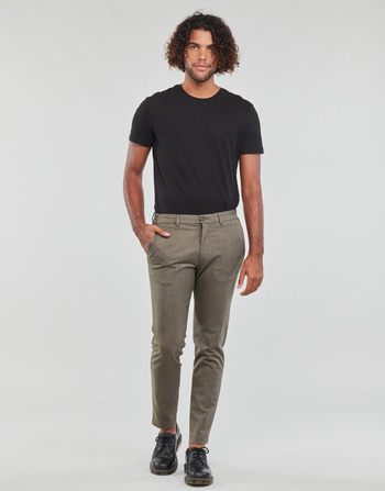 material Men 5-pocket trousers Selected SLHSLIM-DAVE 175 STRUC TRS ADV Taupe