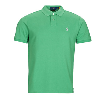 material Men short-sleeved polo shirts Polo Ralph Lauren K223SC01-SSKCCMSLM1-SHORT SLEEVE-KNIT Green / Green
