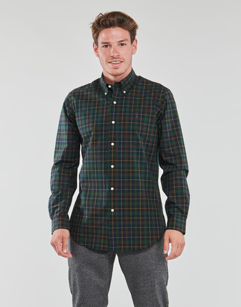 material Men long-sleeved shirts Polo Ralph Lauren Z224SC11-CUBDPPCS-LONG SLEEVE-SPORT SHIRT Checker / Green / Marine / Tartan / Green / Navy / Multi