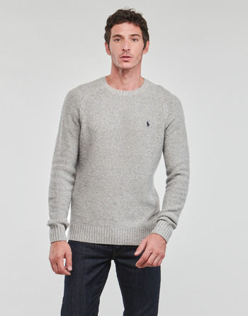 material Men jumpers Polo Ralph Lauren S224SC06-LS SADDLE CN-LONG SLEEVE-PULLOVER Grey / Clear / Grey