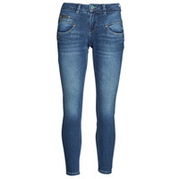 material Women slim jeans Freeman T.Porter ALEXA HIGH WAIST CROPPED SDM Blue