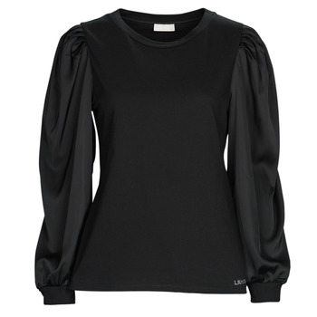 Clothing Women Long sleeved shirts Liu Jo WF2388 Black