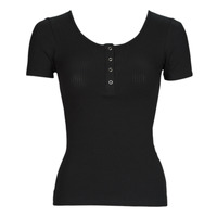 material Women short-sleeved t-shirts Pieces PCKITTE SS TOP Black