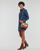 Clothing Women Short Dresses Pieces PCPERRY L/S DENIM DRESS-VI Blue / Dark