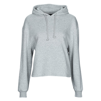 material Women sweaters Pieces PCCHILLI LS HOODIE Grey