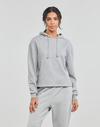 material Women sweaters Pieces PCCHILLI LS HOODIE Grey
