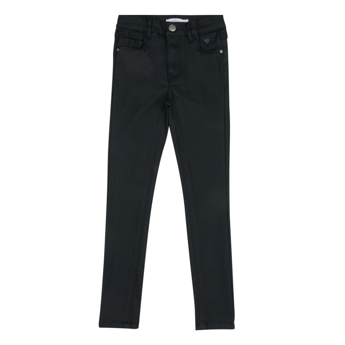 Clothing Girl 5-pocket trousers Name it NKFPOLLY DNMCOATED Black