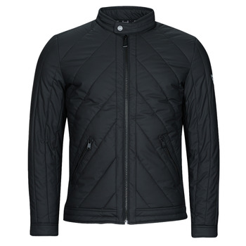 material Men Leather jackets / Imitation le Guess STRETCH QUILTED Black