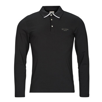 material Men long-sleeved polo shirts Guess OLIVER LS Black
