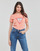 Clothing Women short-sleeved t-shirts Guess SS CN ORIGINAL TEE Pink