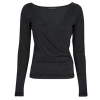 Clothing Women Long sleeved shirts Guess LS INES TOP Black
