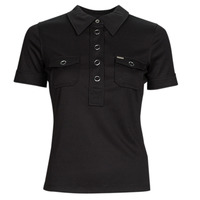 material Women short-sleeved polo shirts Guess SS ELODIE Black