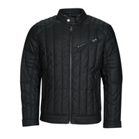 material Men Leather jackets / Imitation le Guess PU STRETCH BIKER Black