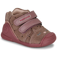 Shoes Girl Low top trainers Biomecanics BIOGATEO CASUAL Brown / Pink