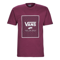 Clothing Men short-sleeved t-shirts Vans CLASSIC PRINT BOX Purple / Potion-black