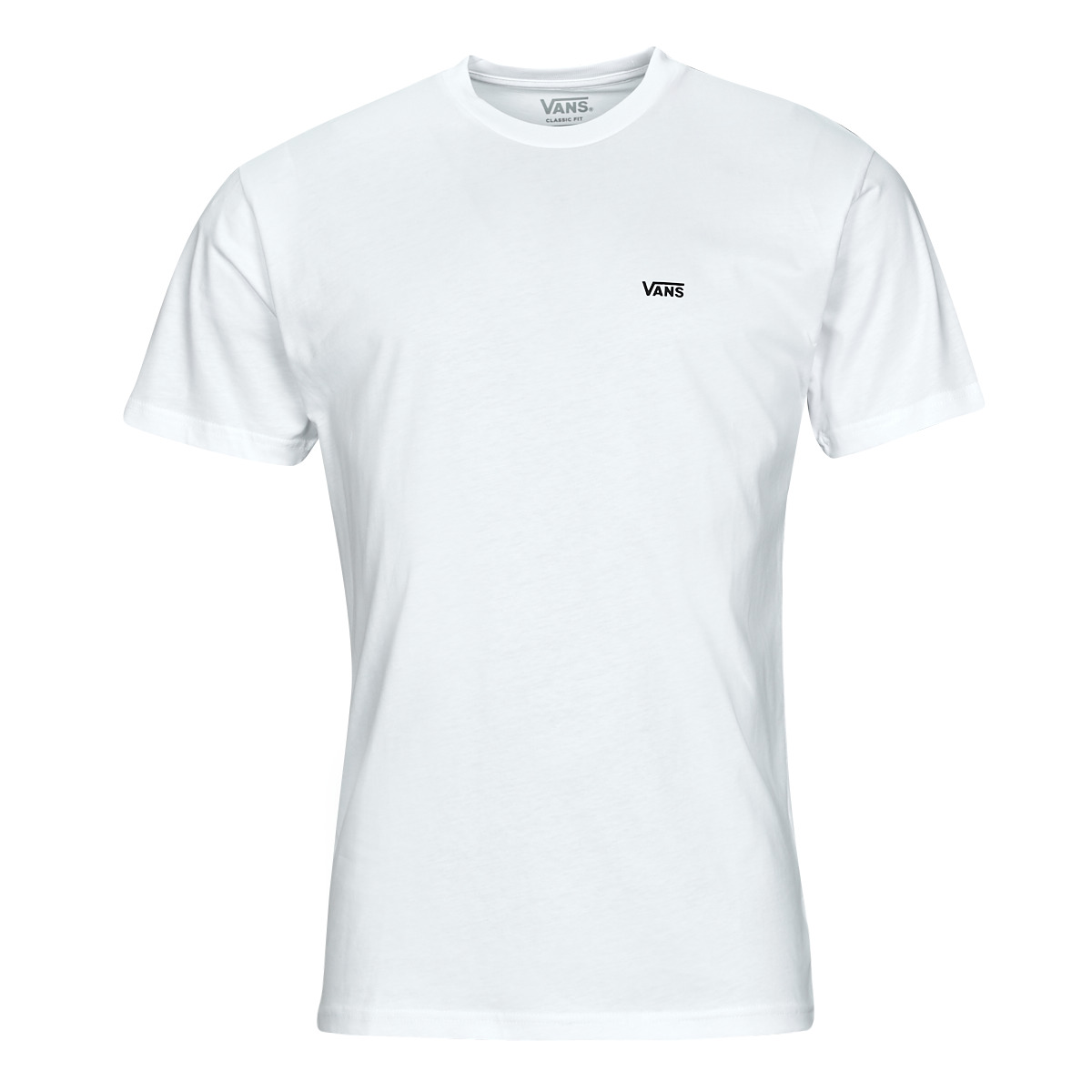 Clothing Men short-sleeved t-shirts Vans LEFT CHEST LOGO TEE White