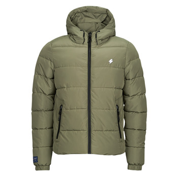 Clothing Men Duffel coats Superdry HOODED SPORTS PUFFER Dusty / Olive