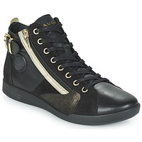 Shoes Women High top trainers Pataugas PALME MIX Black / Gold