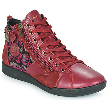 Shoes Women High top trainers Pataugas PALME VELOURS Red