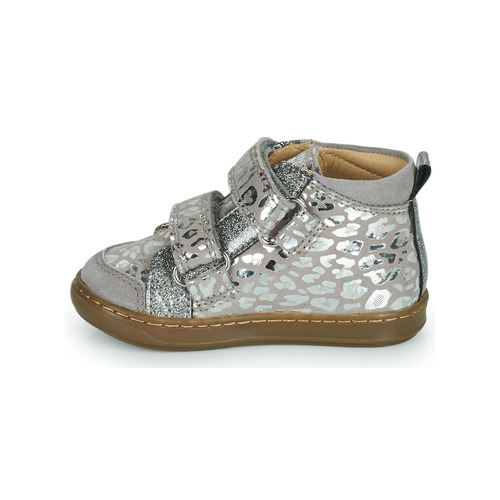 Shoes Girl High top trainers Shoo Pom BOUBA NEW SCRATCH Silver / Grey NG9534