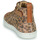 Shoes Girl High top trainers Shoo Pom PLAY NEW JODLACE Leopard / Gold