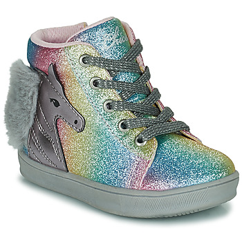 Shoes Girl High top trainers Chicco FORTUNA Pink / Blue / Violet