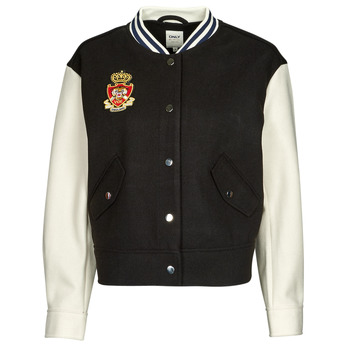 material Women Jackets / Blazers Only ONLWEMBLEY L/S COLLEGE JACKET CC PNT Black / White