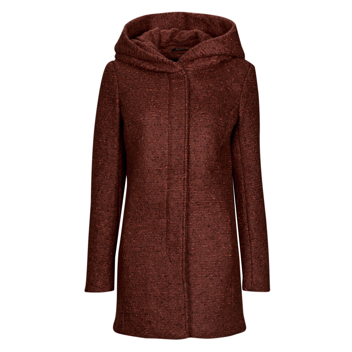 Clothing Women coats Only ONLSEDONA BOUCLE WOOL COAT OTW NOOS Bordeaux
