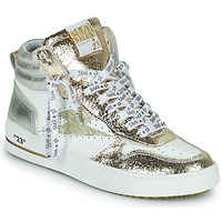 Shoes Women High top trainers Semerdjian QUITO Gold / White