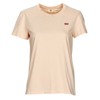 material Women short-sleeved t-shirts Levi's PERFECT TEE Peach / Puree