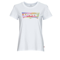Clothing Women short-sleeved t-shirts Levi's THE PERFECT TEE Tea / Marbling / Bw / Bright / White