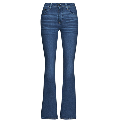 Clothing Women Flare / wide jeans Levi's 726  HR FLARE Medium / Indigo / Worn / In