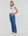 Clothing Women short-sleeved t-shirts Levi's GRAPHIC RINGER MINI TEE Bright / White / Sargasso / Sea
