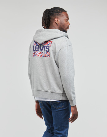 material Men sweaters Levi's RELAXED GRAPHIC ZIPUP Grey