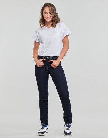 Clothing Women straight jeans Levi's 314 SHAPING STRAIGHT Darkest / Sky