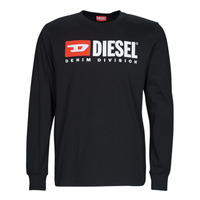 Clothing Men Long sleeved shirts Diesel T-JUST-LS-DIV Black